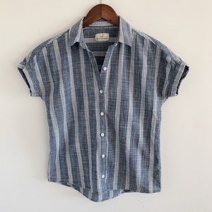 Marine Layer 100% Cotton Stripe Button Down XS